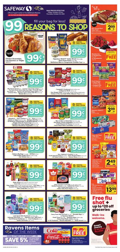 Safeway (Bethany Beach Area, DE) Weekly Ad October 23 - 29, 2026