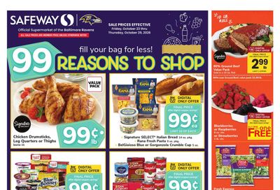 Safeway (Bethany Beach Area, DE) Weekly Ad October 23 - 29, 2026