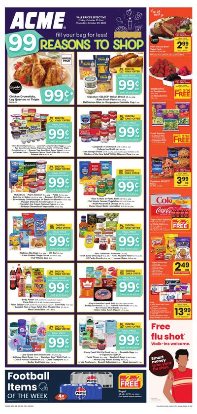 Acme Markets (Lakewood Area, NJ) Weekly Ad October 23 - 29, 2026
