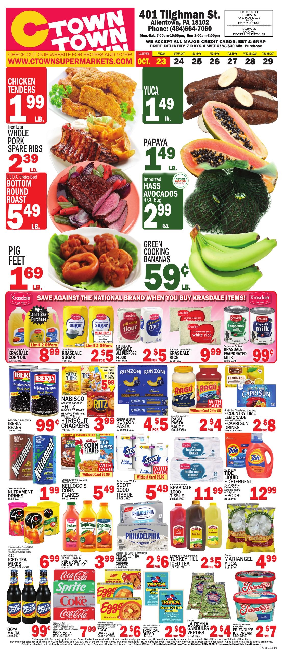 C Town (Allentown Area, PA) Weekly Ad October 23 - 29, 2026
