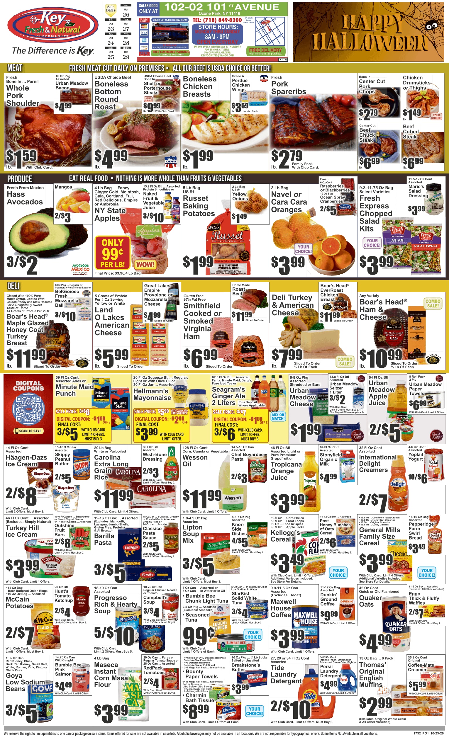 Key Fresh & Natural (102-02 101st Ave., Ozone Park, NY) Key Food 10/23 - 10/29 Preview Weekly Ad October 23 - 29, 2026