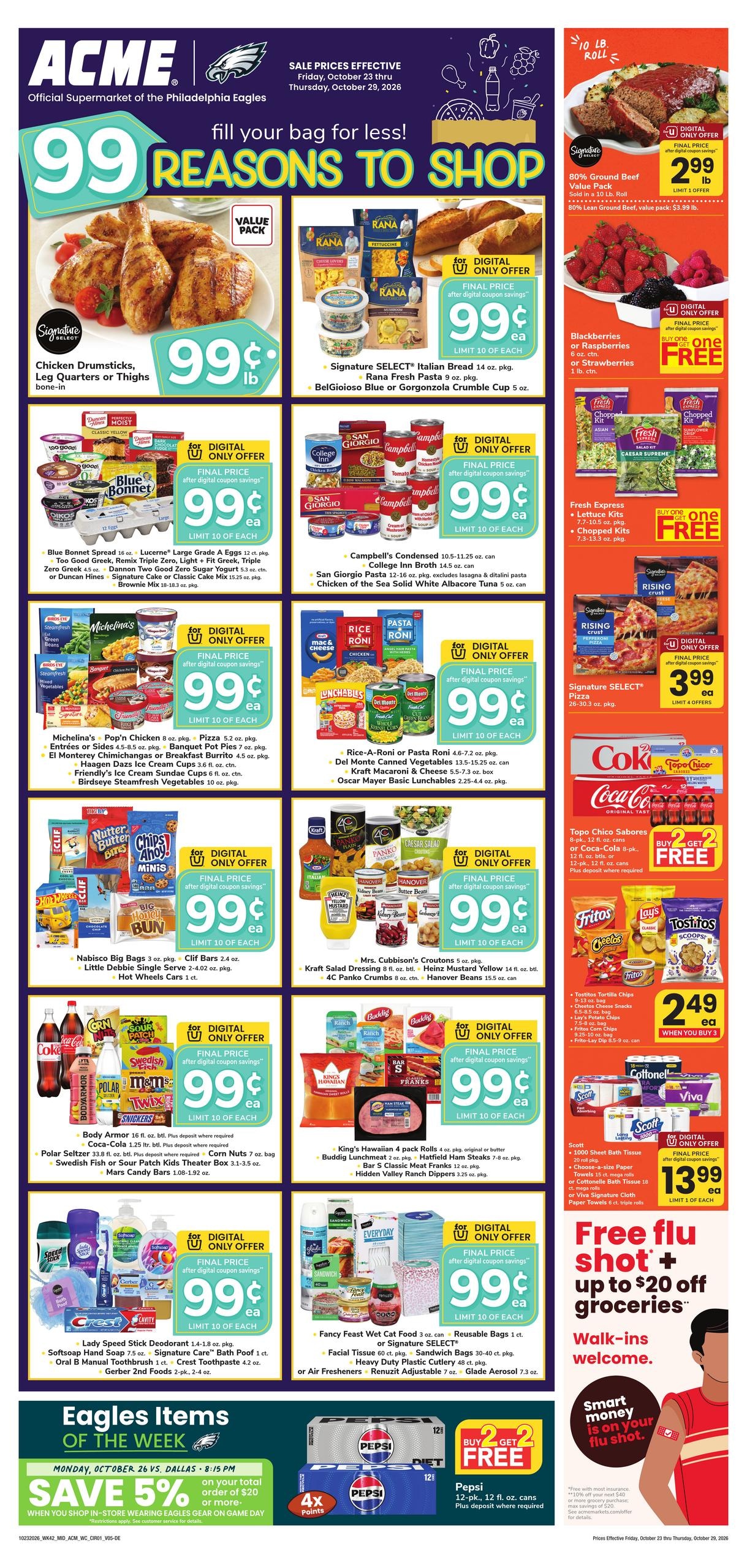 Acme Markets (Dover Area, DE) Weekly Ad October 23 - 29, 2026