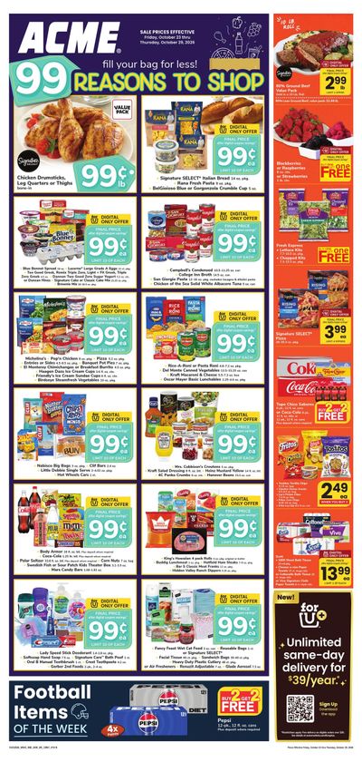 Acme Markets (Toms River Area, NJ) Weekly Ad October 23 - 29, 2026