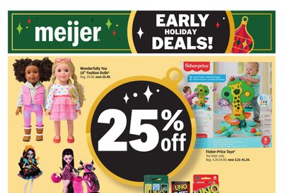Meijer early holiday deals! Weekly Ad October 21 - 27, 2026