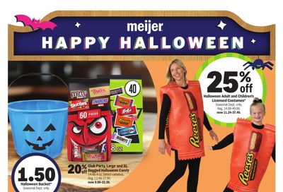 Meijer happy halloween Weekly Ad October 21 - 27, 2026