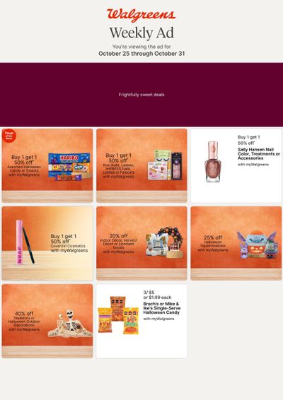 Walgreens (Texarkana Area, AR) Weekly Ad October 25 - 31, 2026