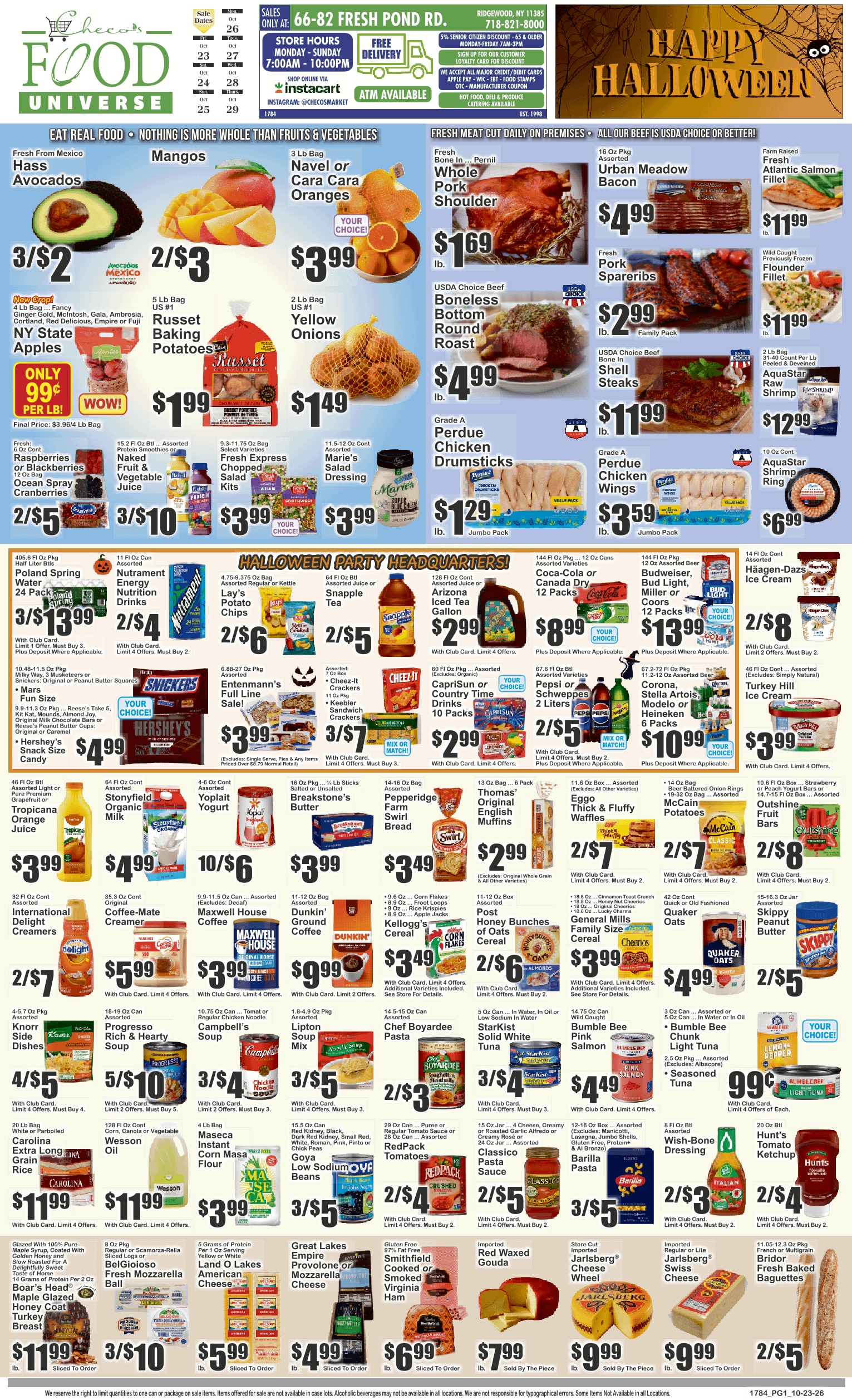 Food Universe (Ridgewood, NY) 10/23 - 10/29 Preview Weekly Ad October 23 - 29, 2026