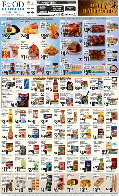 Food Universe (Waterbury, CT) 10/23 - 10/29 Preview Weekly Ad October 23 - 29, 2026