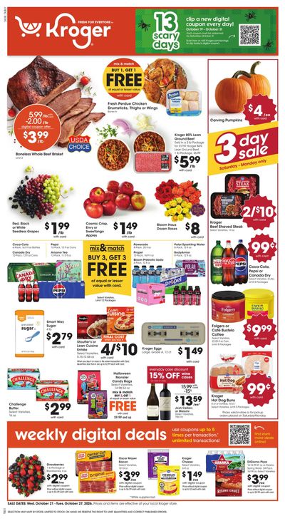Kroger (Manila Area, AR) Weekly Ad October 21 - 27, 2026
