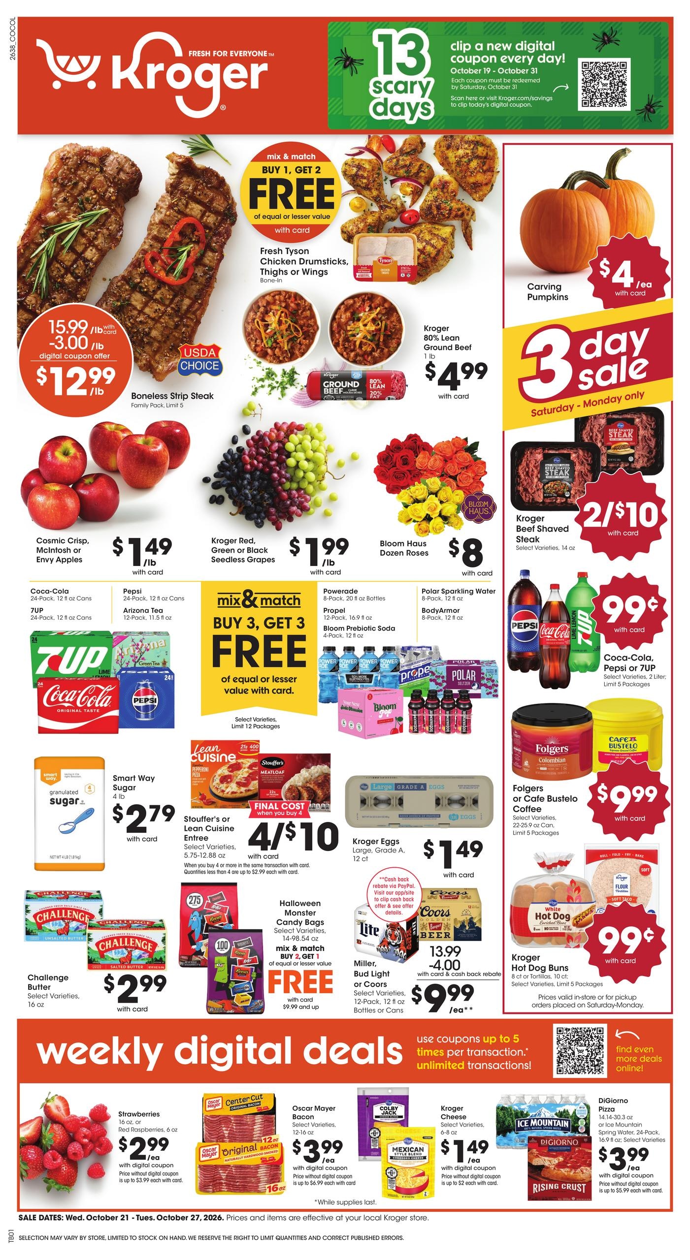 Kroger Weekly Ad October 21 - 27, 2026