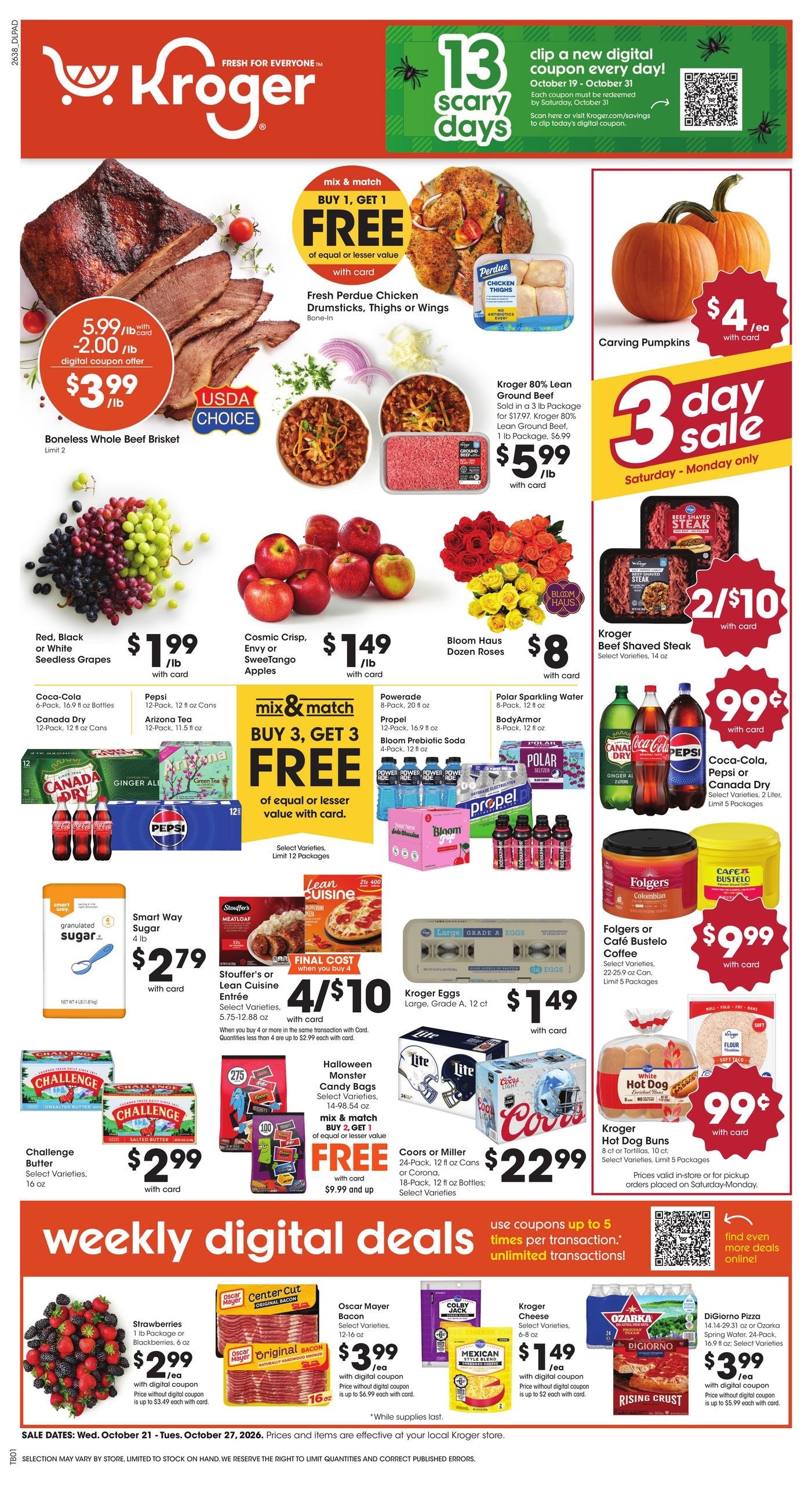 Kroger Weekly Ad October 21 - 27, 2026