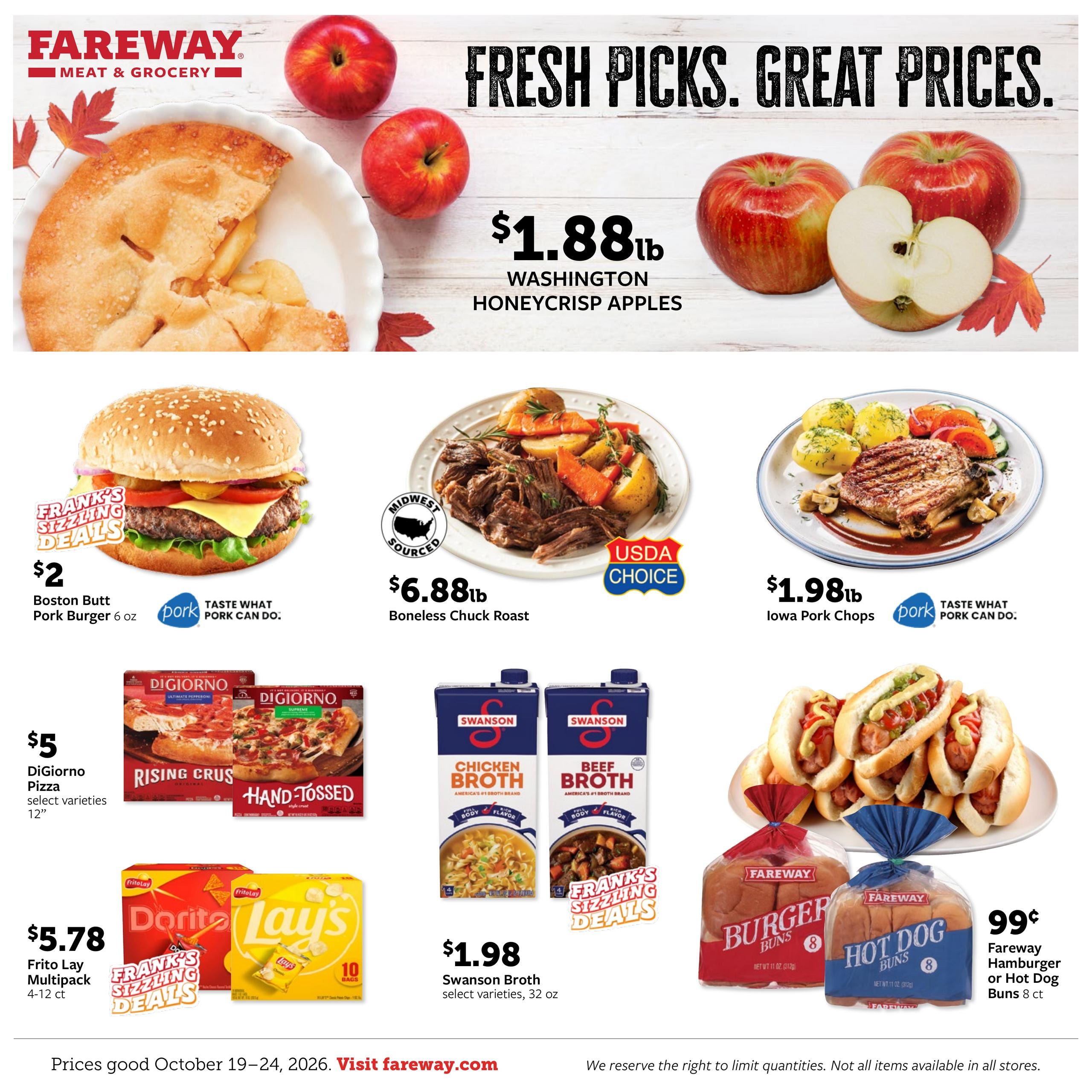 Fareway (Davenport Area, IA) Weekly Ad October 19 - 24, 2026