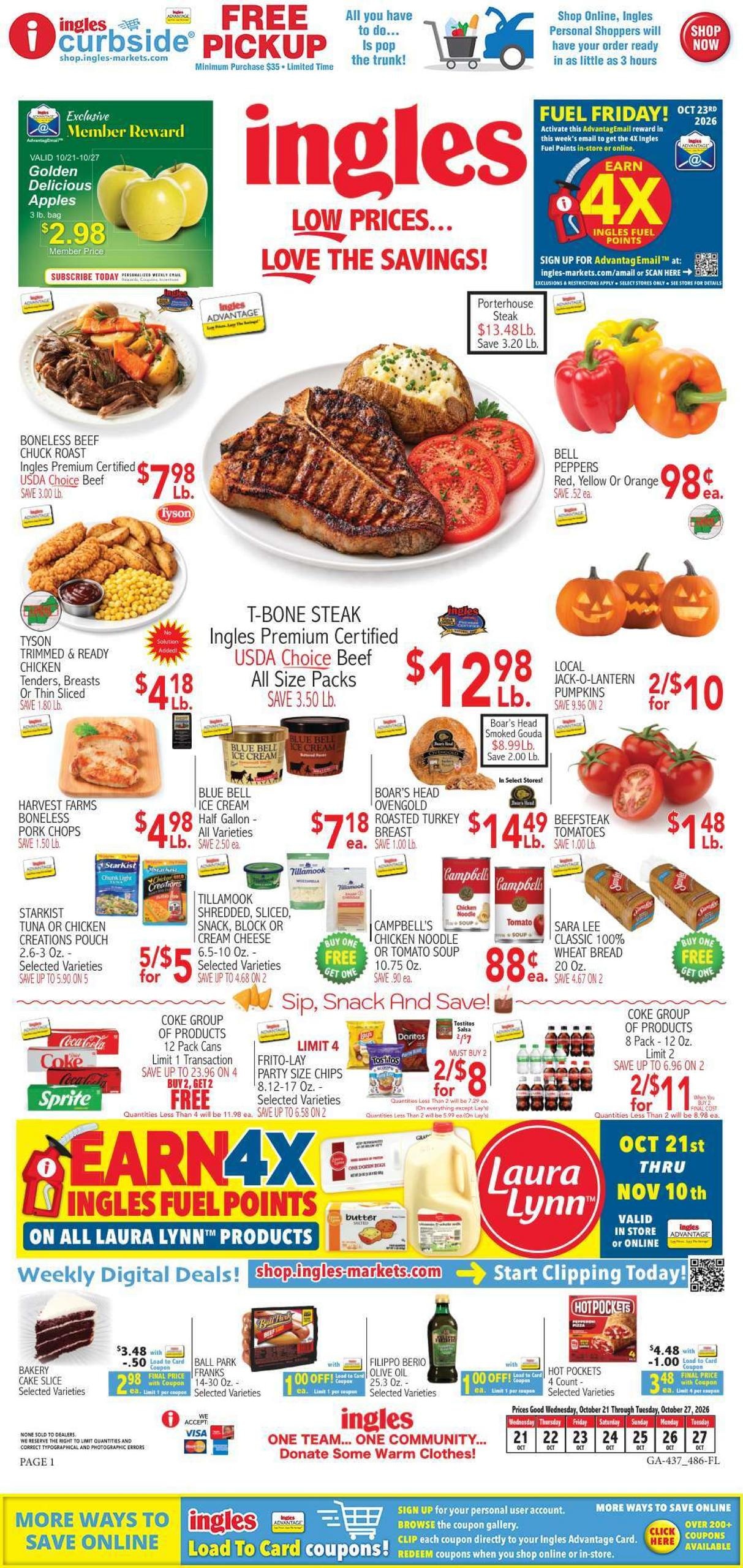 Ingles Markets Weekly Ad October 21 - 27, 2026