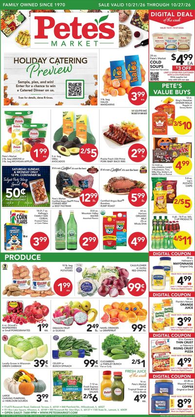 Pete's Fresh Market (Homer Glen Area, IL) Weekly Ad October 21 - 27, 2026