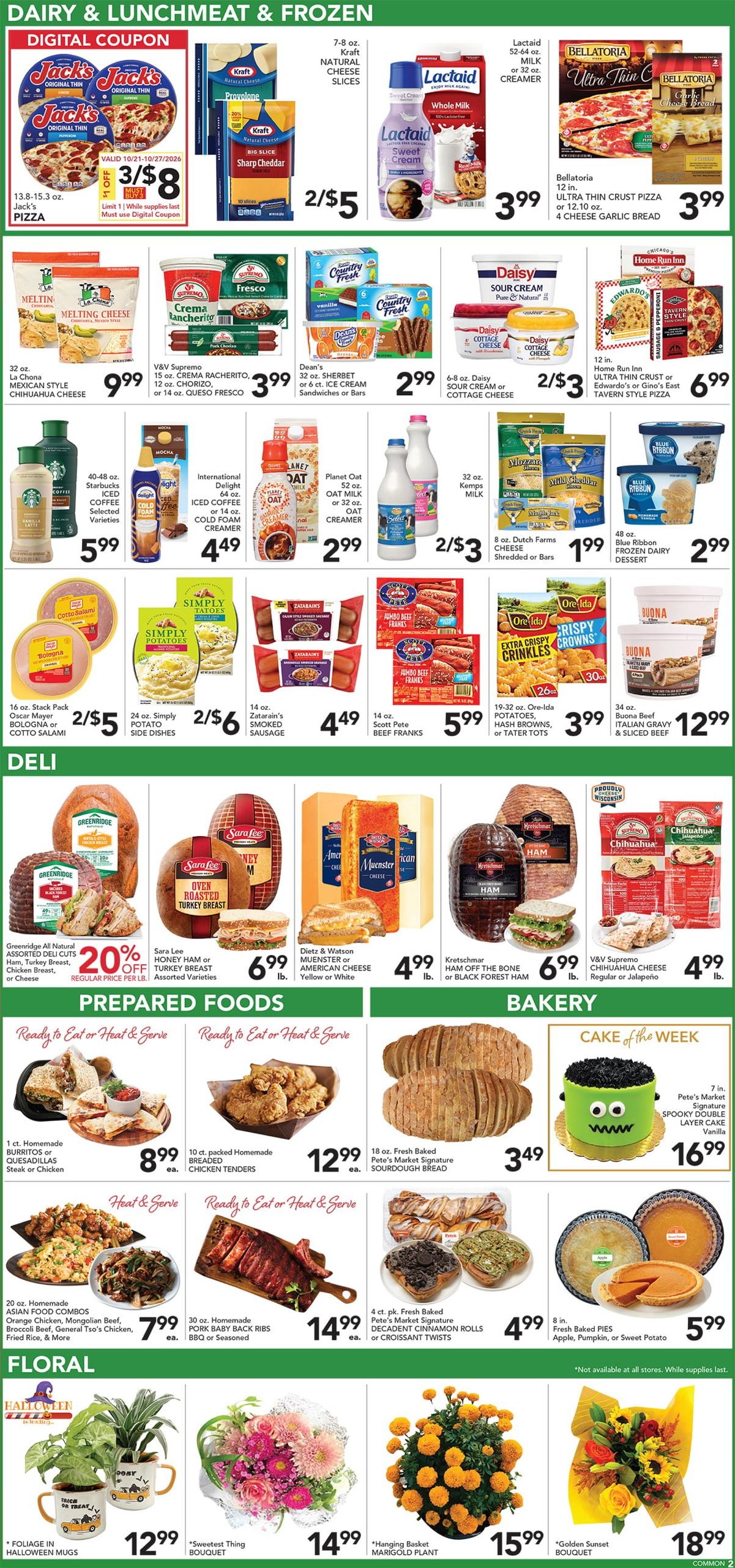 Pete's Fresh Market (Homer Glen Area, IL) Weekly Ad October 21 - 27, 2026