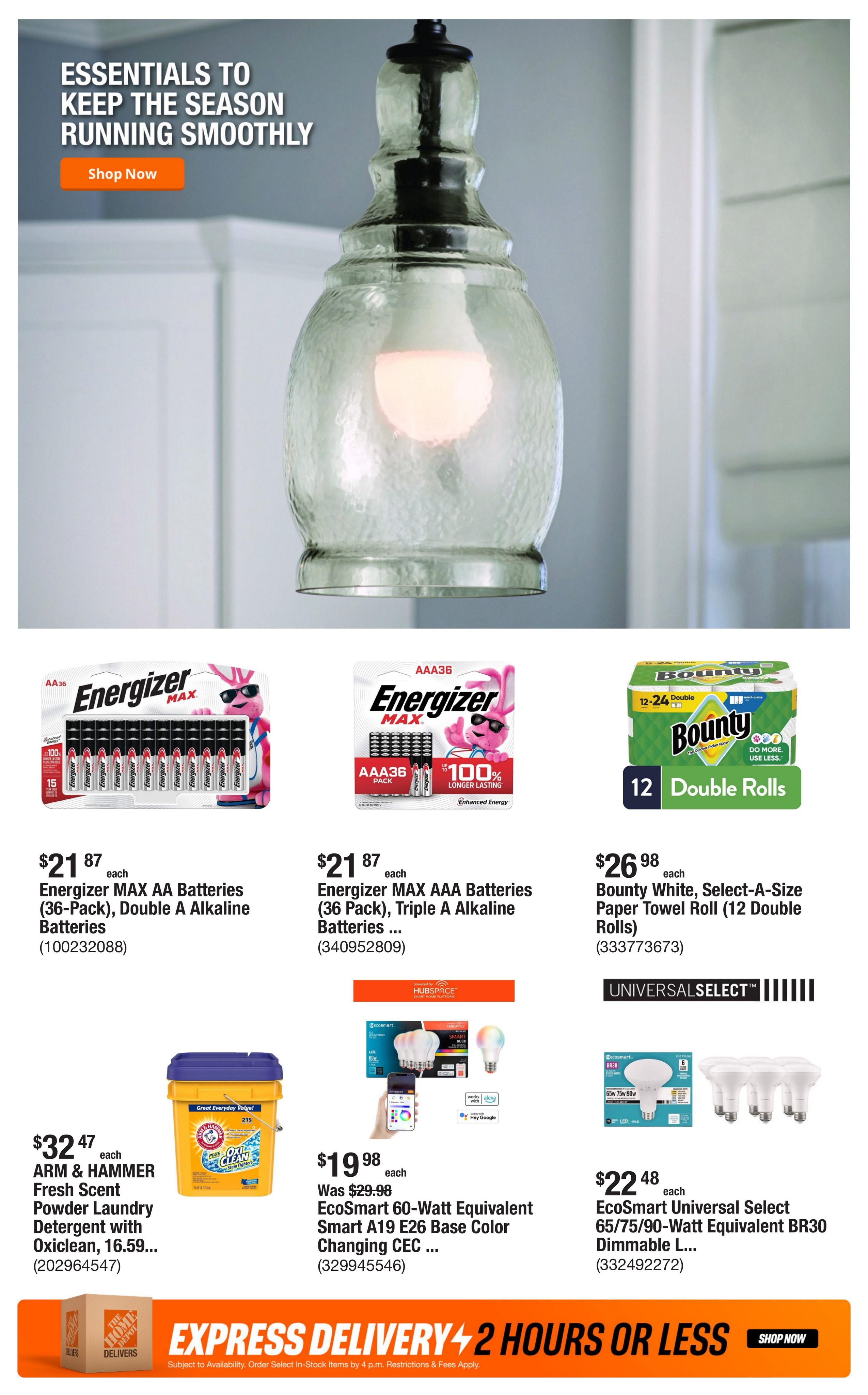 Home Depot (Aberdeen Area, ID) Weekly Ad October 22 - November 5, 2026