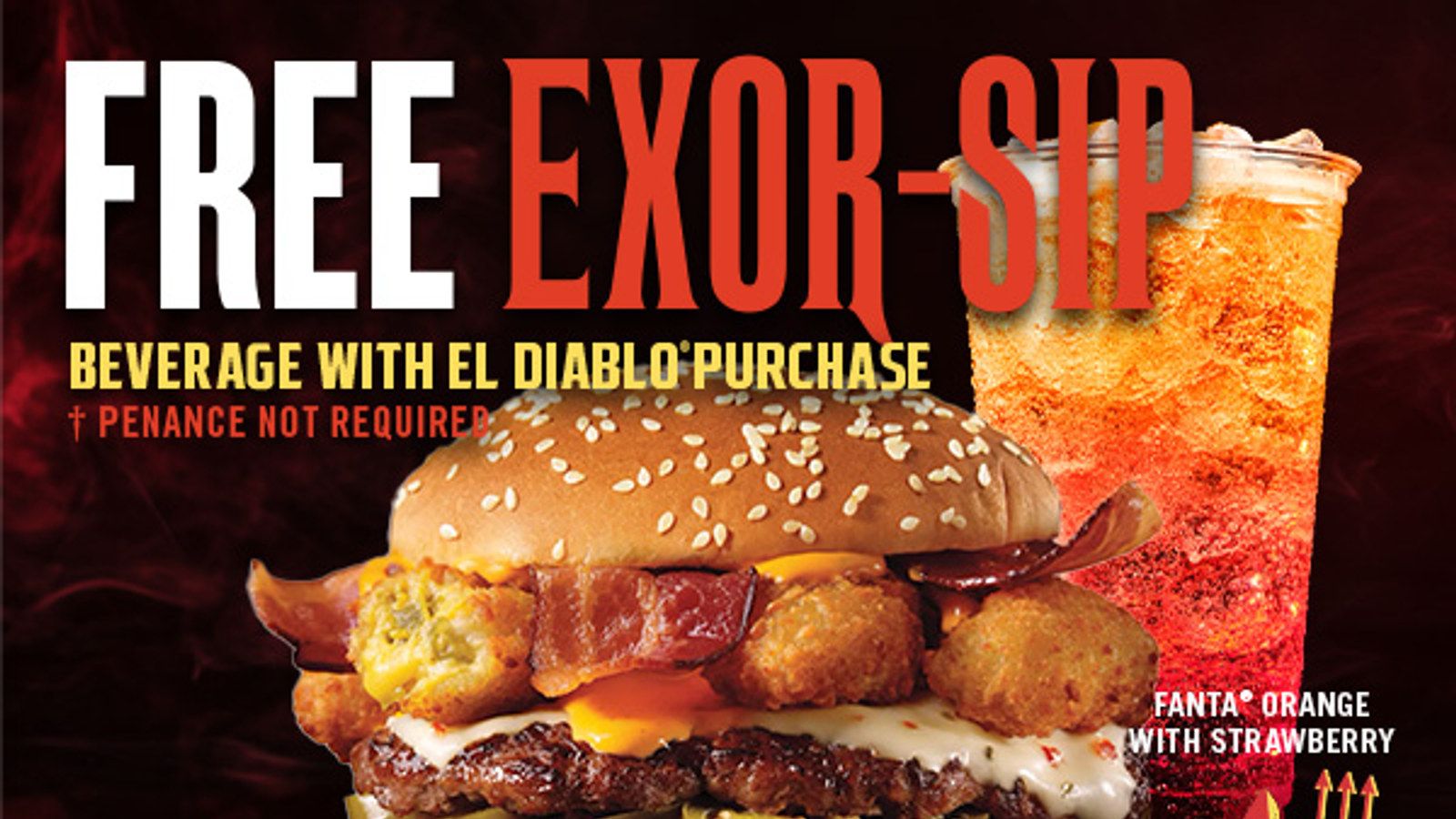 Carl's Jr.: Free Exor-sip with El Diablo Carl's Jr.: Free Exor-sip with El Diablo