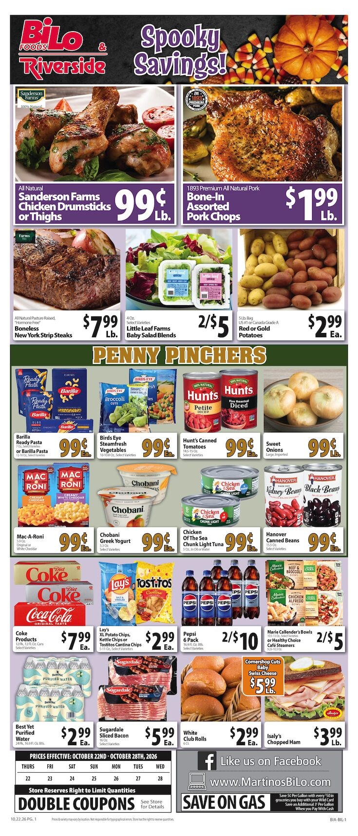 Martino's BI-LO Weekly Ad October 22 - 28, 2026