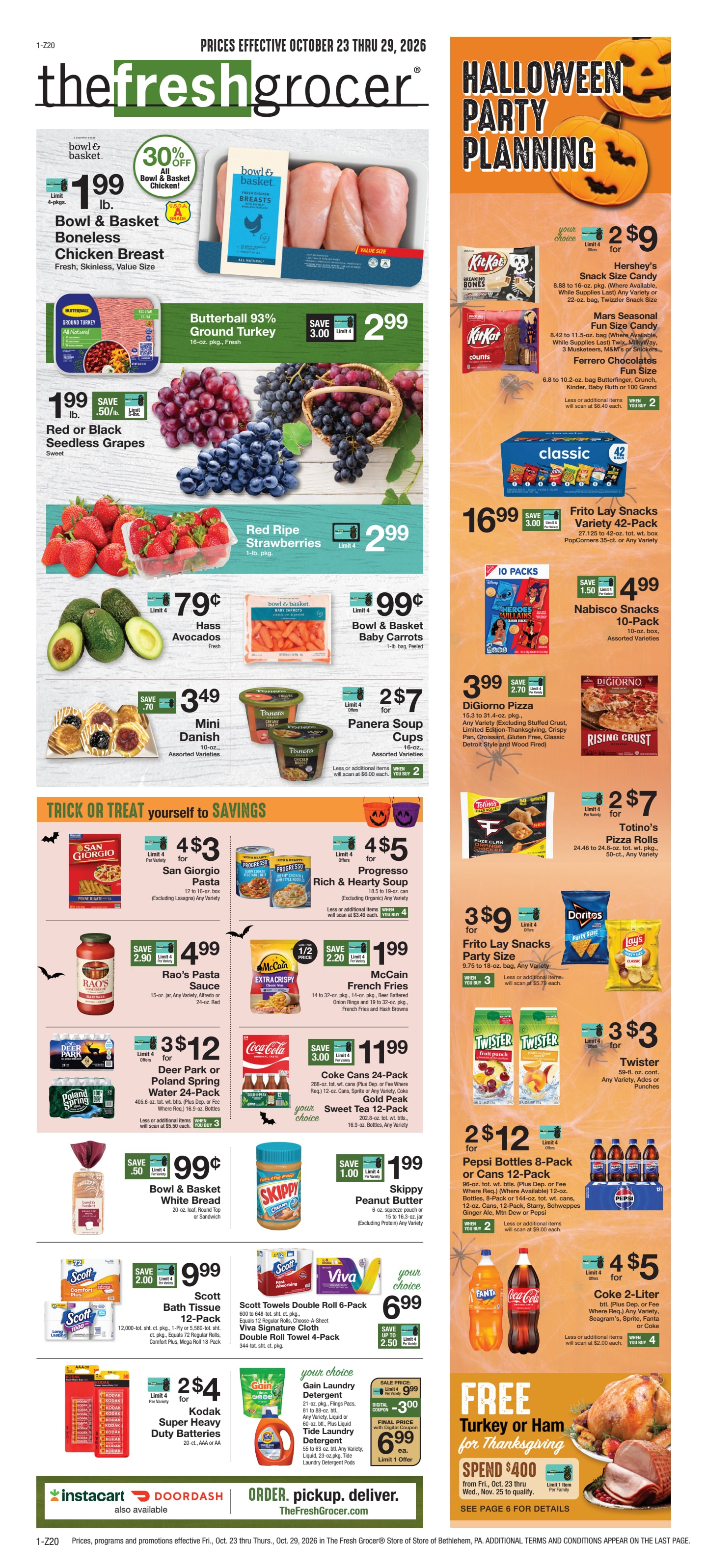 The Fresh Grocer (1880 Stefko Blvd, Bethlehem, PA) Weekly Ad October 23 - 29, 2026