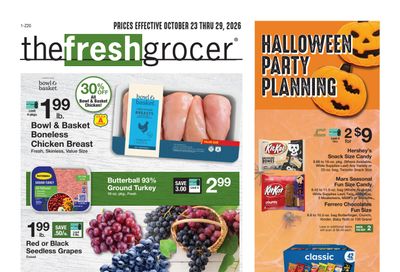 The Fresh Grocer (1880 Stefko Blvd, Bethlehem, PA) Weekly Ad October 23 - 29, 2026