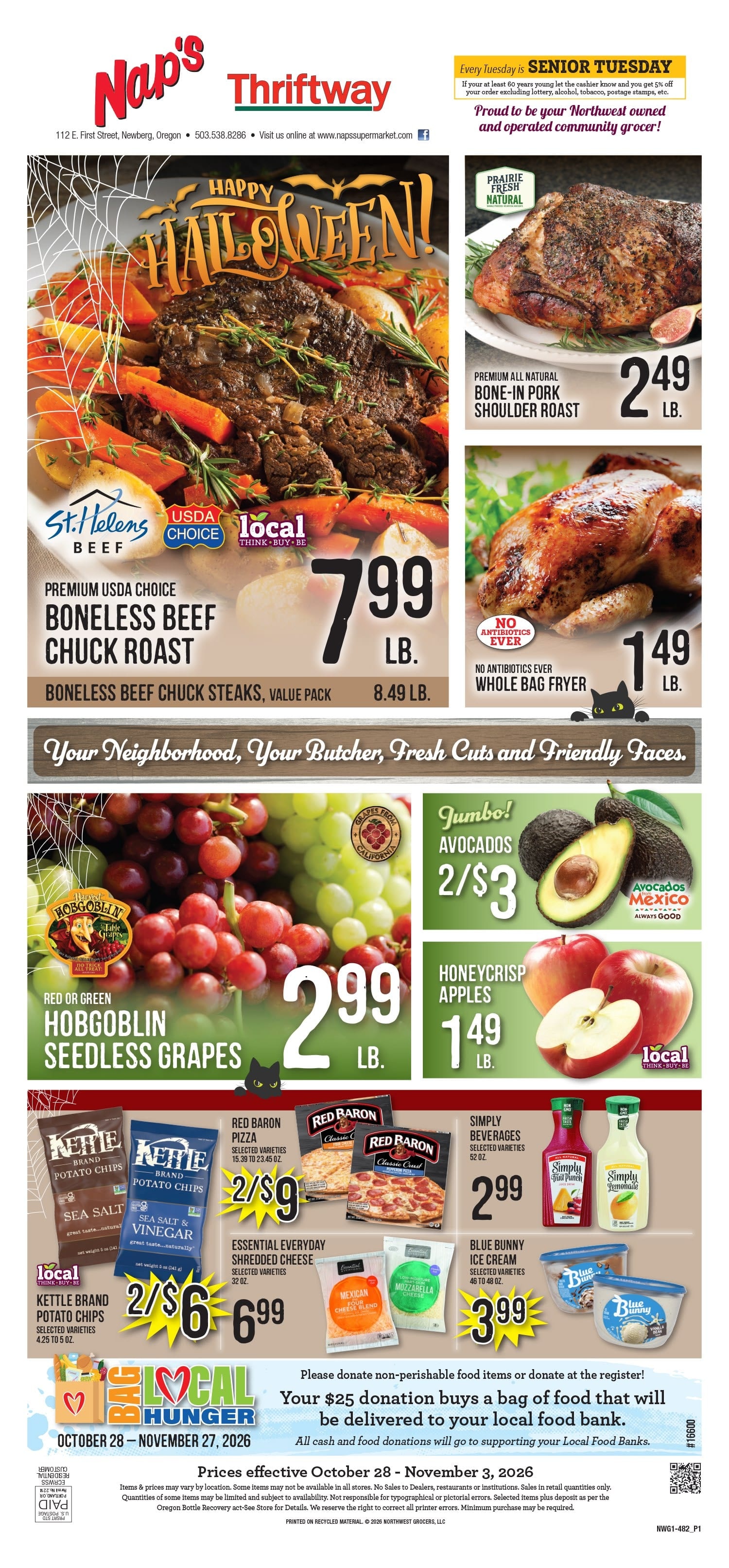 Nap's Thriftway (Newberg, OR) Weekly Ad October 28 - November 3, 2026