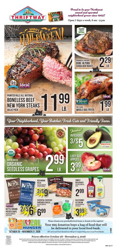 Vashon Thriftway (Vashon, WA) Weekly Ad October 28 - November 3, 2026