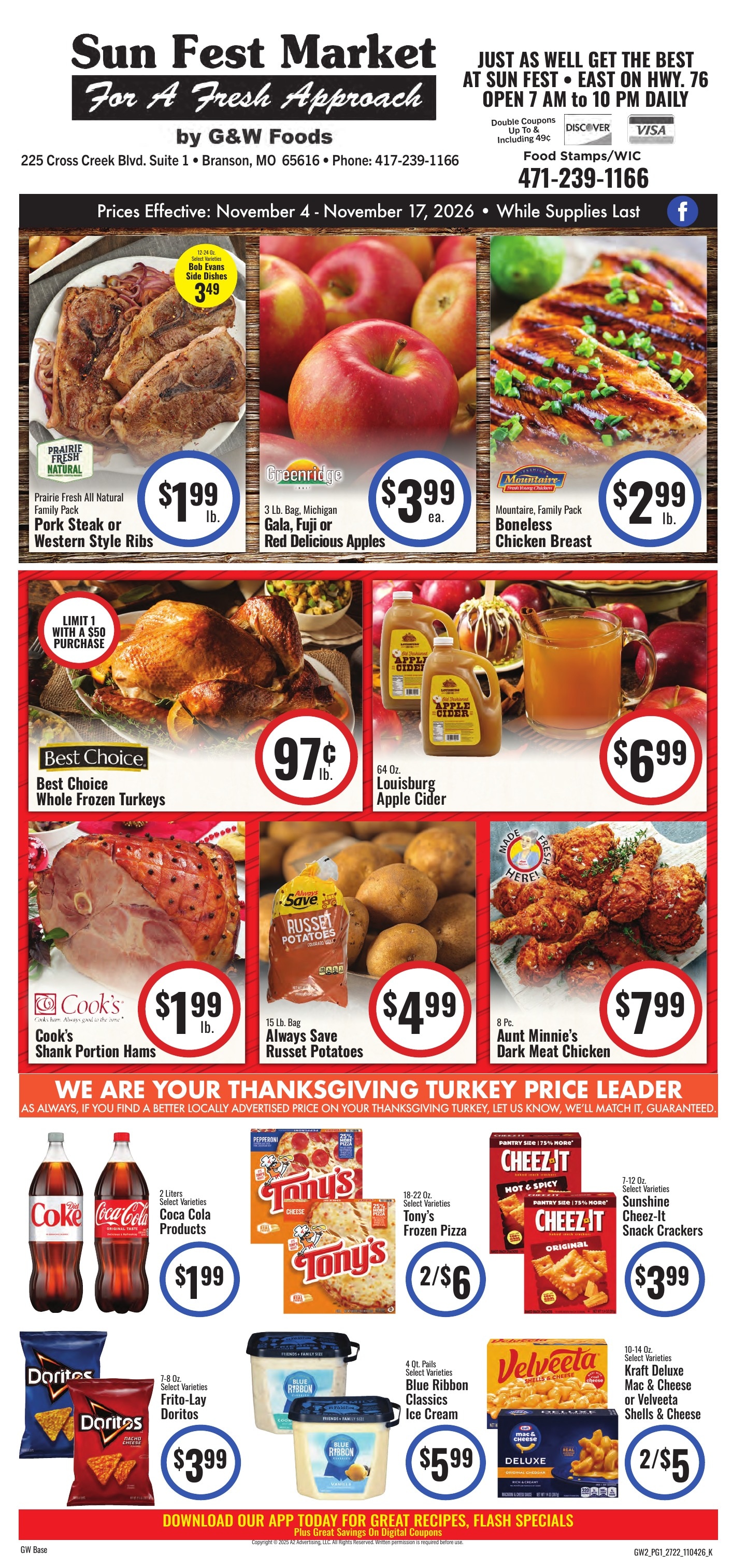 Sun Fest Market (Branson, MO) Weekly Ad November 4 - 17, 2026
