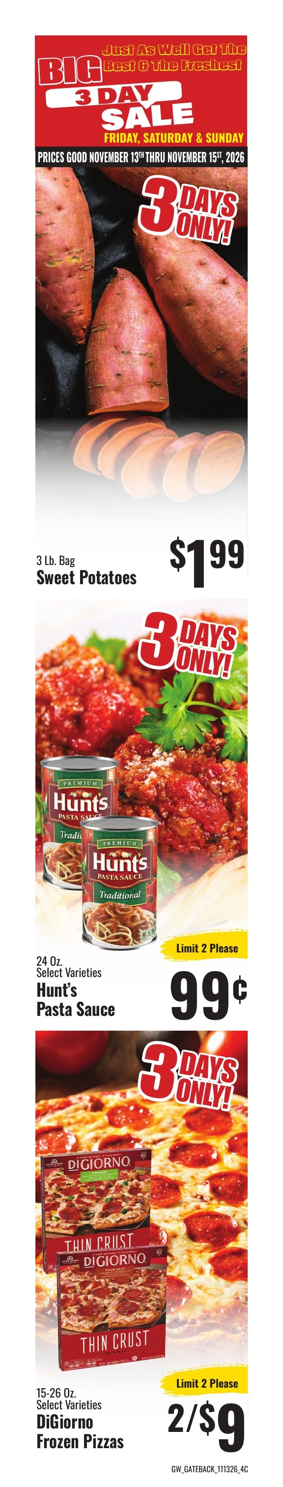 Sun Fest Market (Crane, MO) Weekly Ad November 4 - 17, 2026