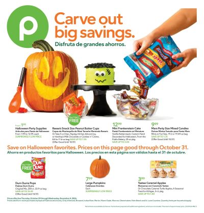 Publix (Hollywood Area, FL) Anuncio Semanal Español Weekly Ad October 29 - November 4, 2026