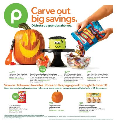 Publix (Inverness-Orlando Area, FL) Anuncio Semanal Español Weekly Ad October 29 - November 4, 2026