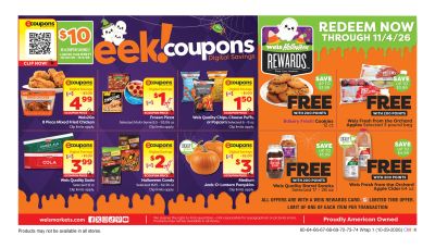 Weis Markets (Washington Area, DC) Weekly Ad October 29 - November 4, 2026