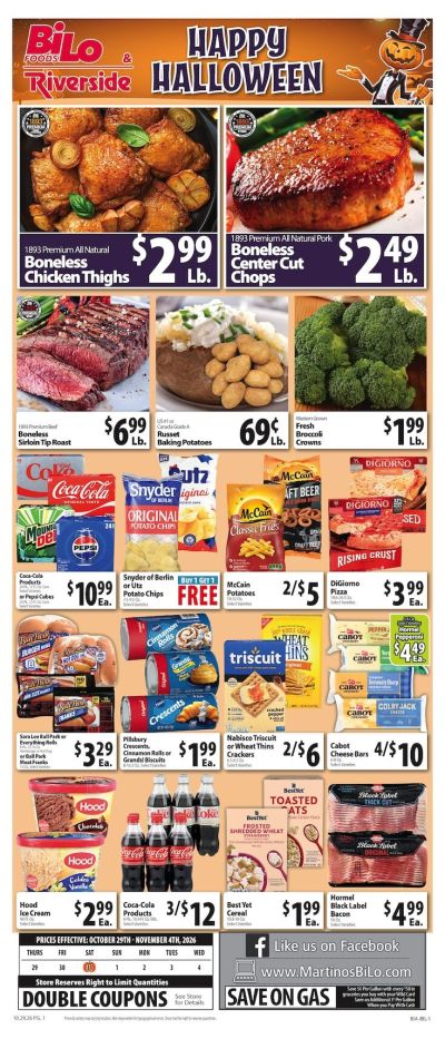 Martino's BI-LO Weekly Ad October 29 - November 4, 2026
