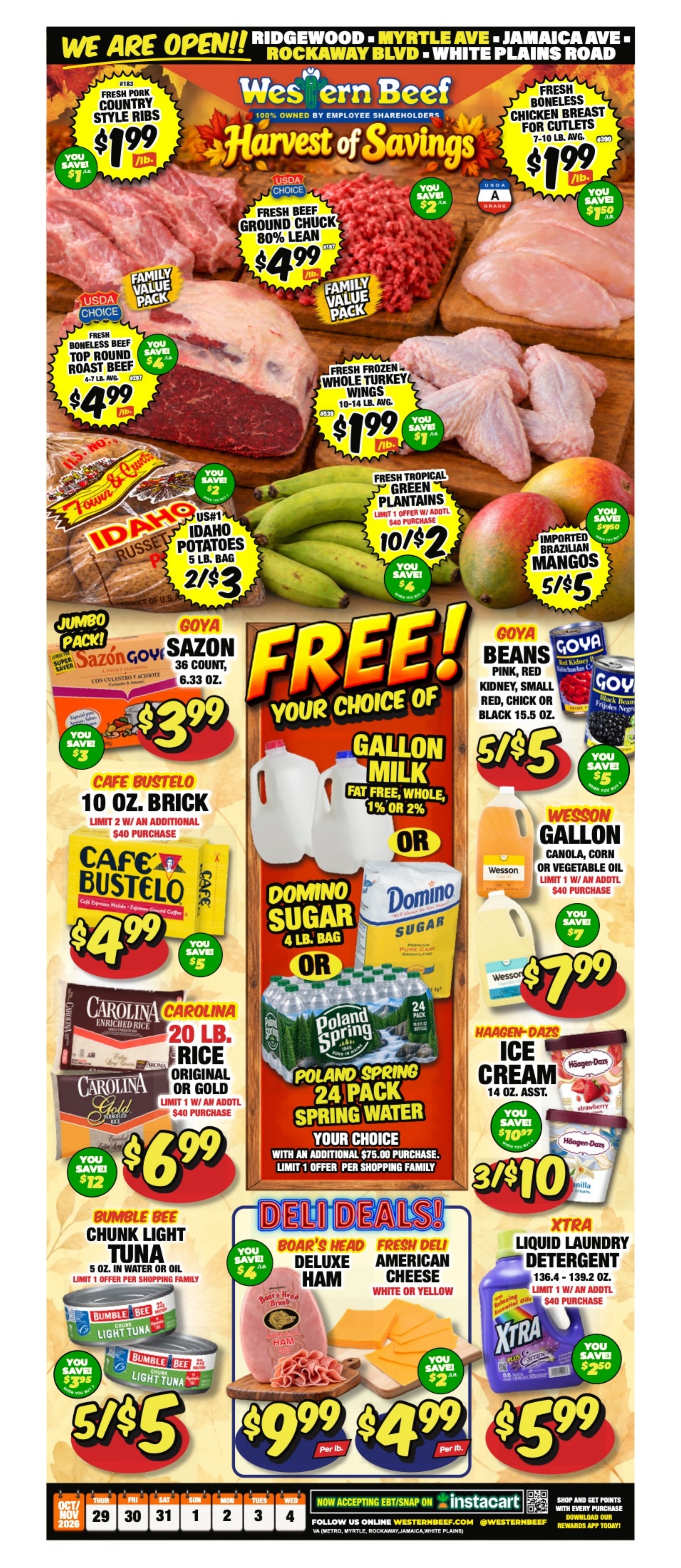 Western Beef (New York) Weekly Ad October 29 - November 4, 2026