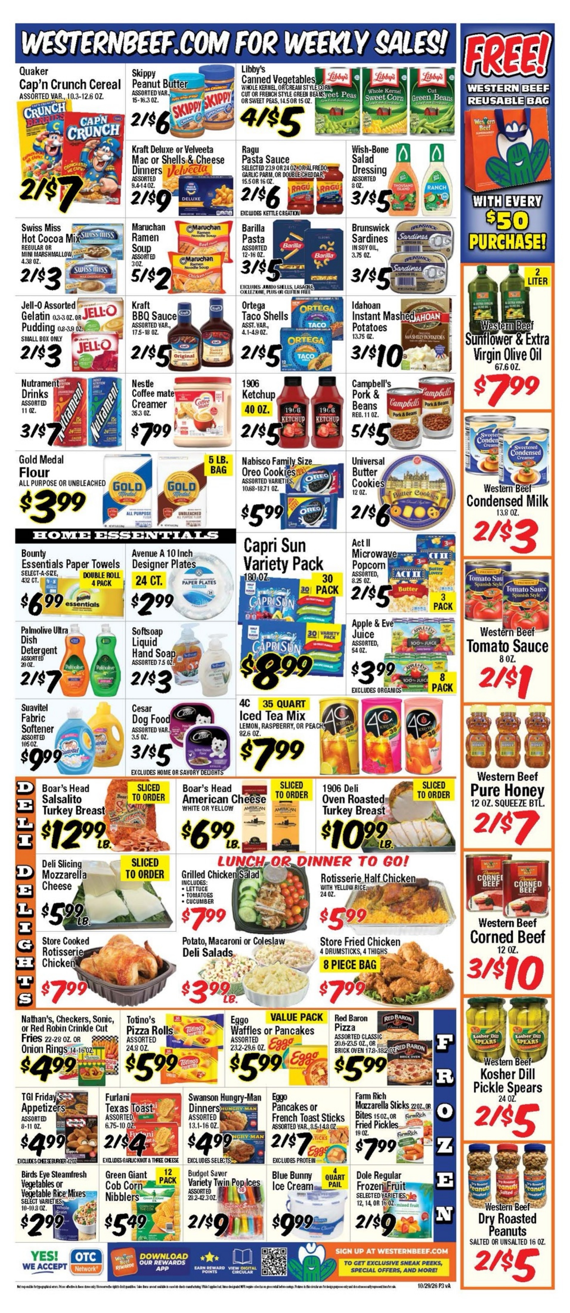 Western Beef (New York) Weekly Ad October 29 - November 4, 2026