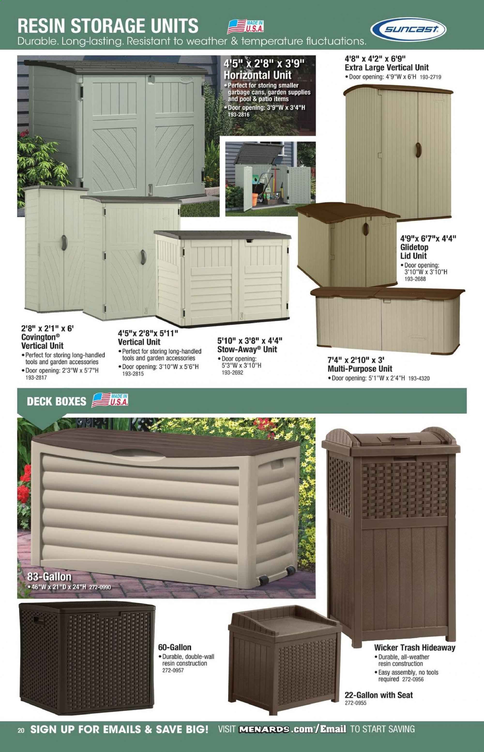 Menards Weekly Ad August 1 to December 31