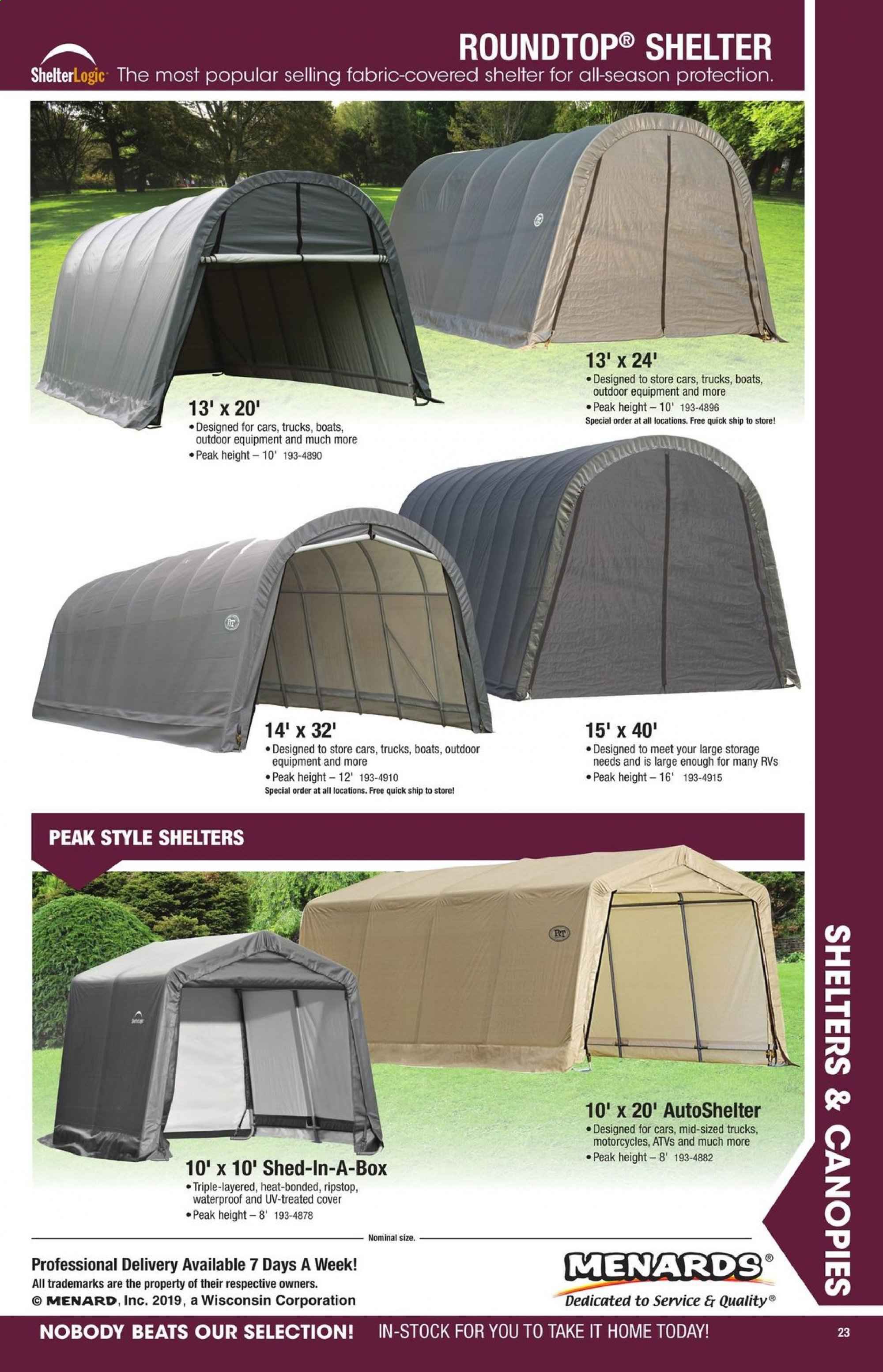 Menards Weekly Ad August 1 to December 31