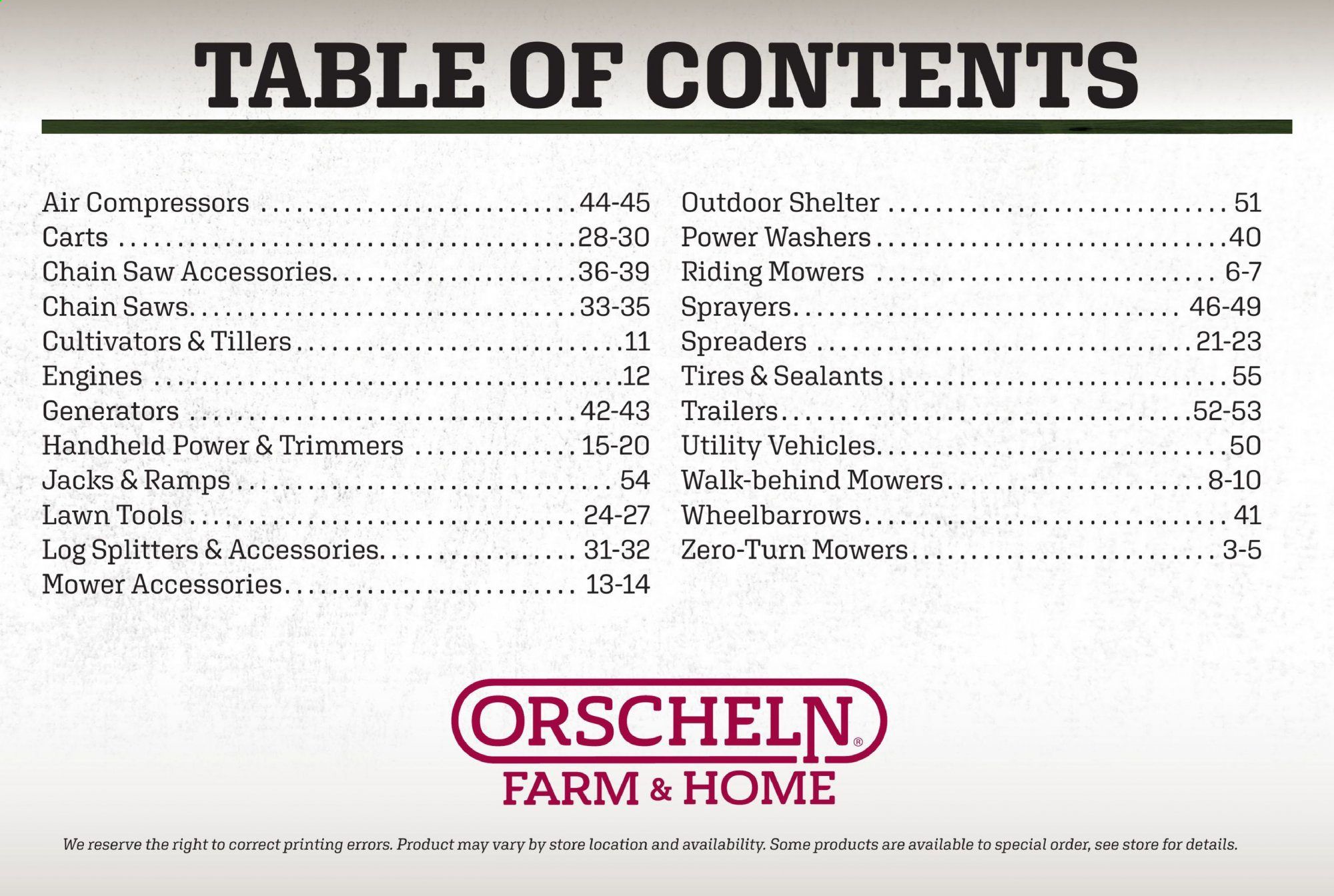 Orscheln Farm and Home Weekly Ad February 16 to November 1