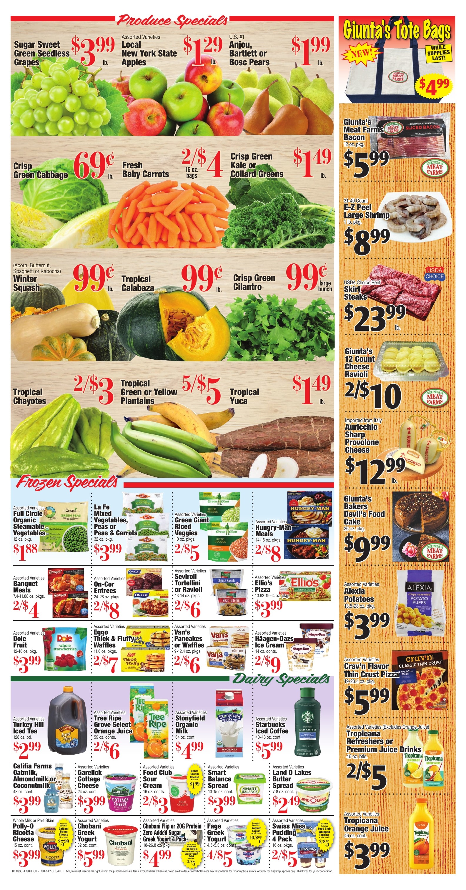 Giunta's Meat Farms Weekly Ad October 30 - November 5, 2026