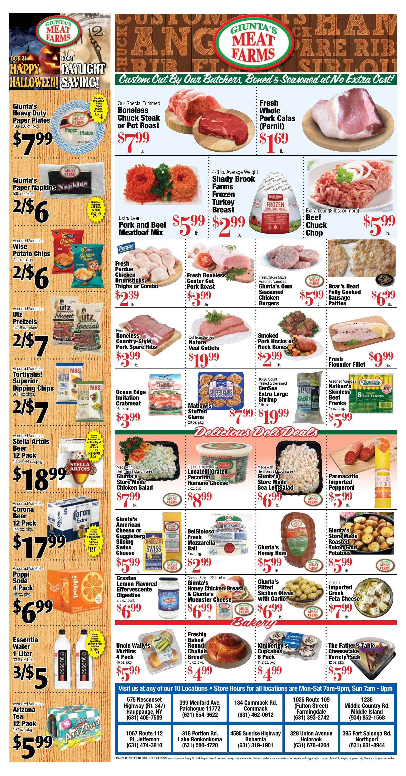 Giunta's Meat Farms Weekly Ad October 30 - November 5, 2026