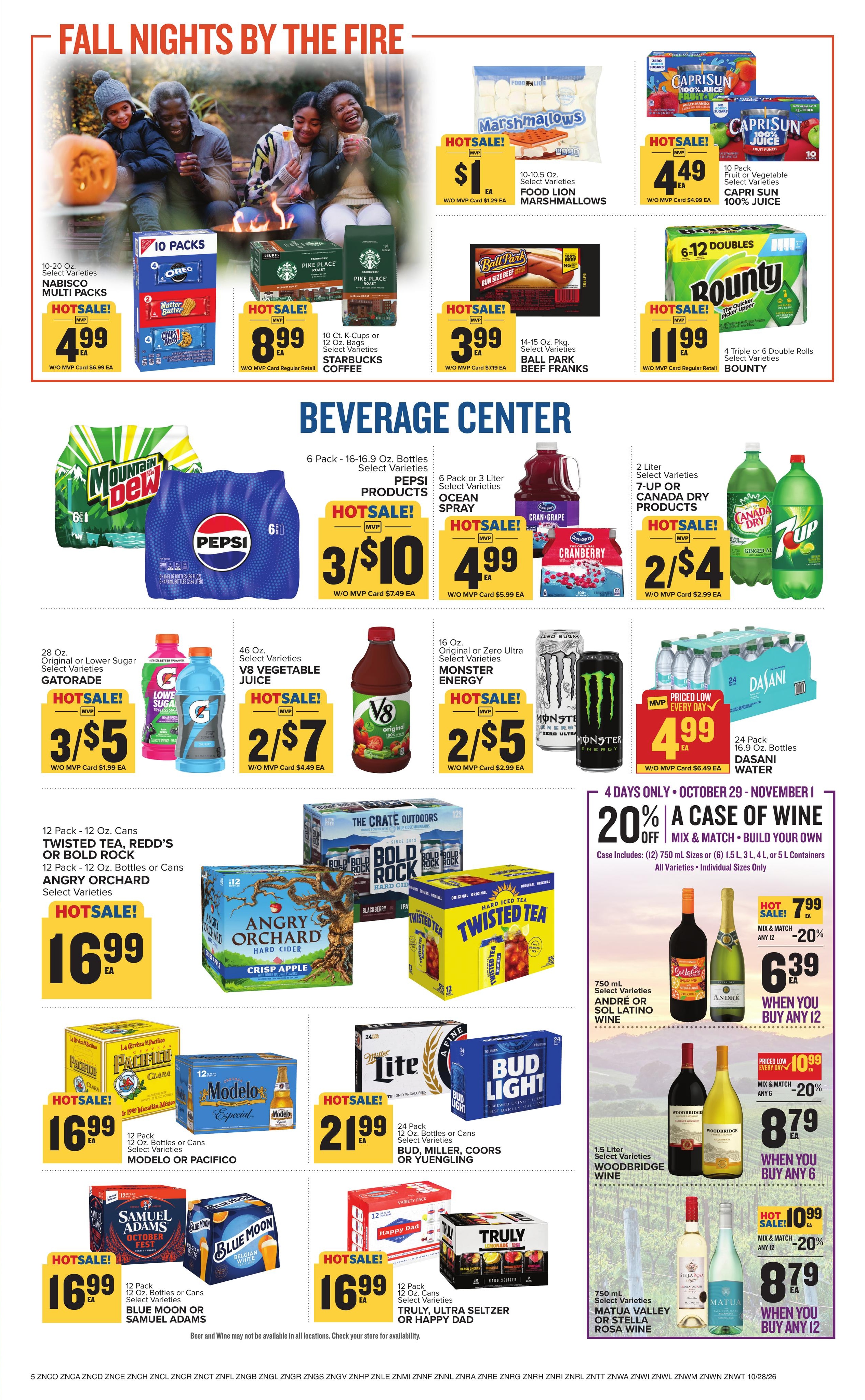 Food Lion (Mc Coll Area, SC) Weekly Ad October 28 - November 3, 2026