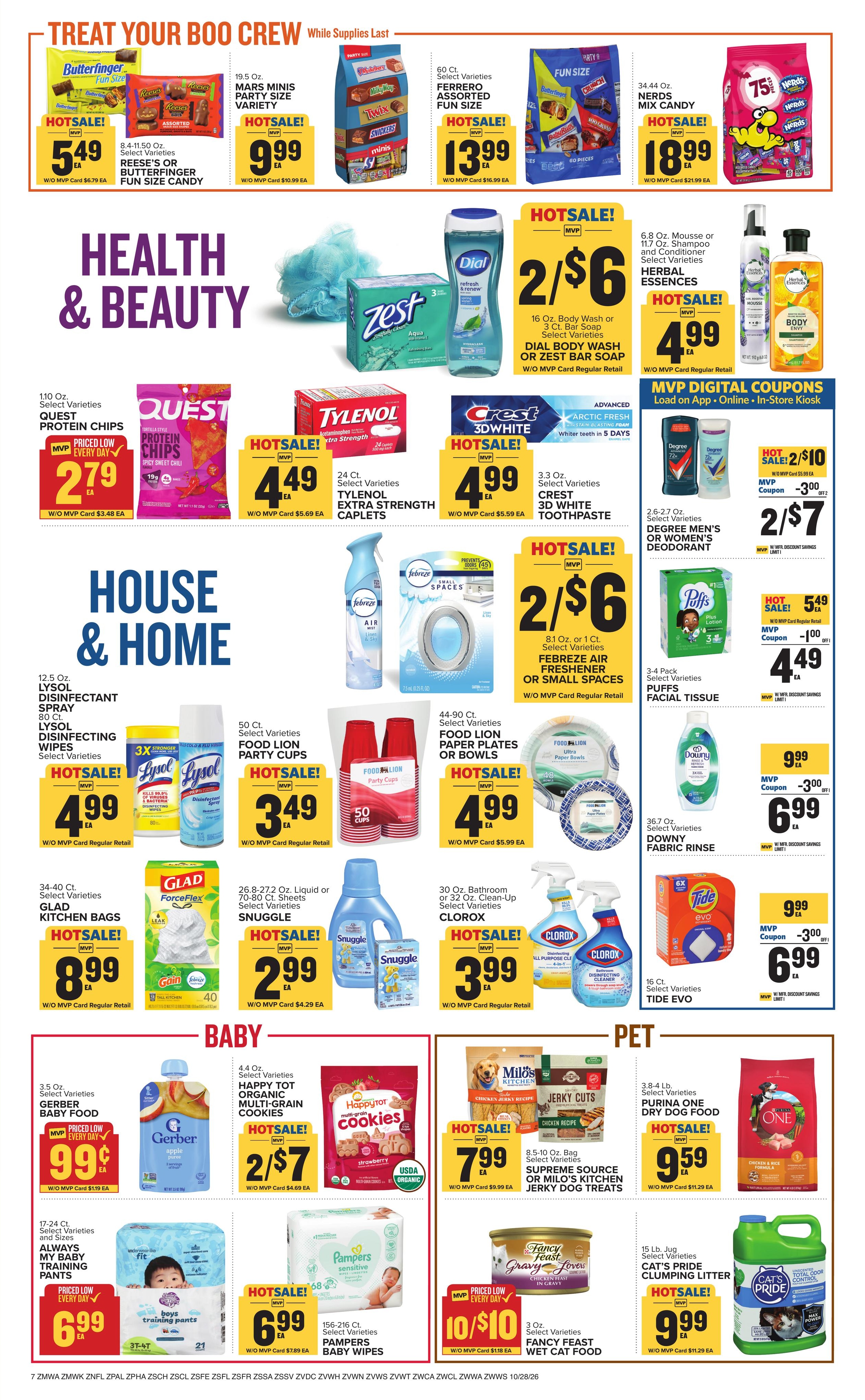 Food Lion (Mc Coll Area, SC) Weekly Ad October 28 - November 3, 2026