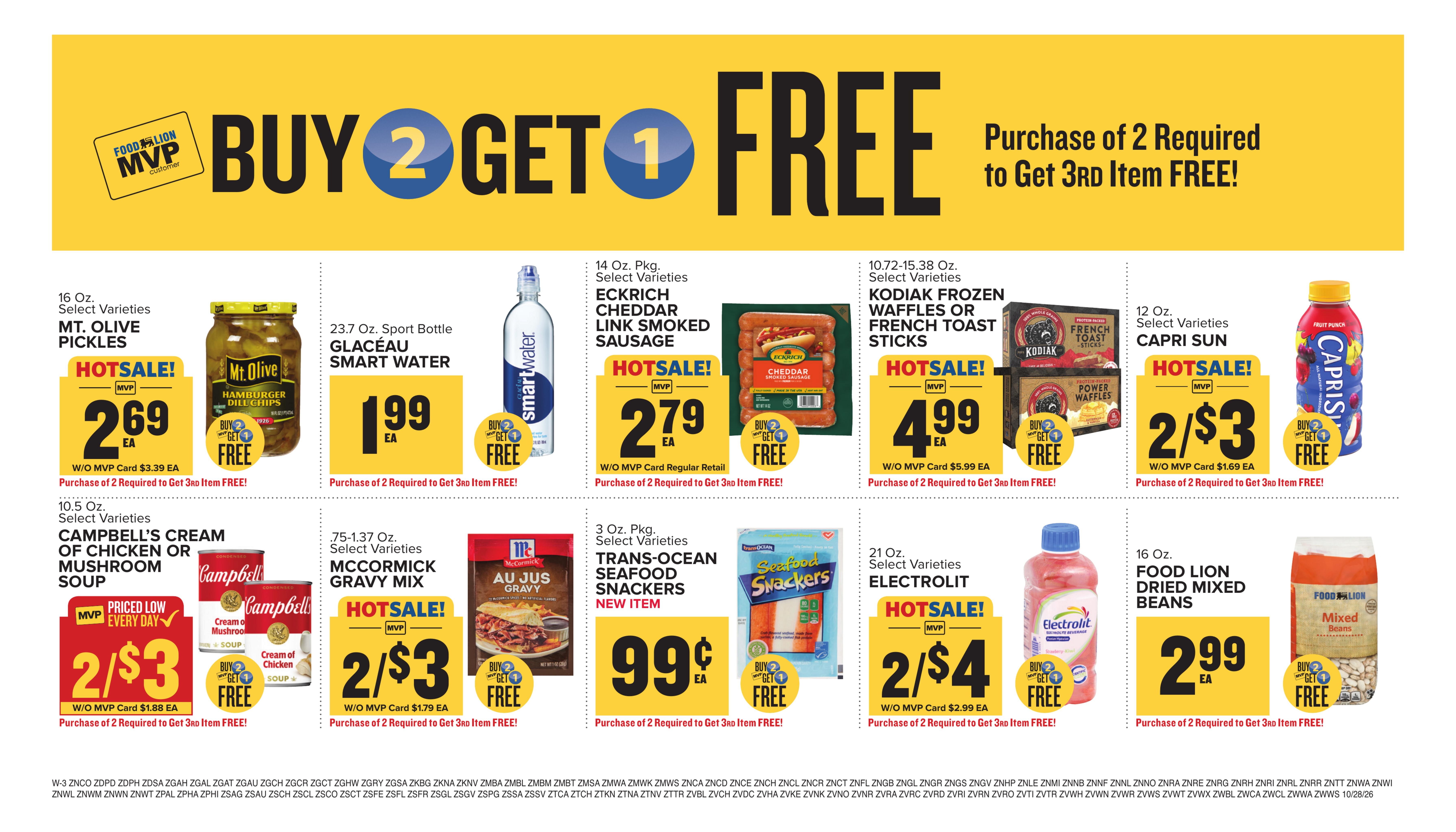 Food Lion (Mc Coll Area, SC) Weekly Ad October 28 - November 3, 2026