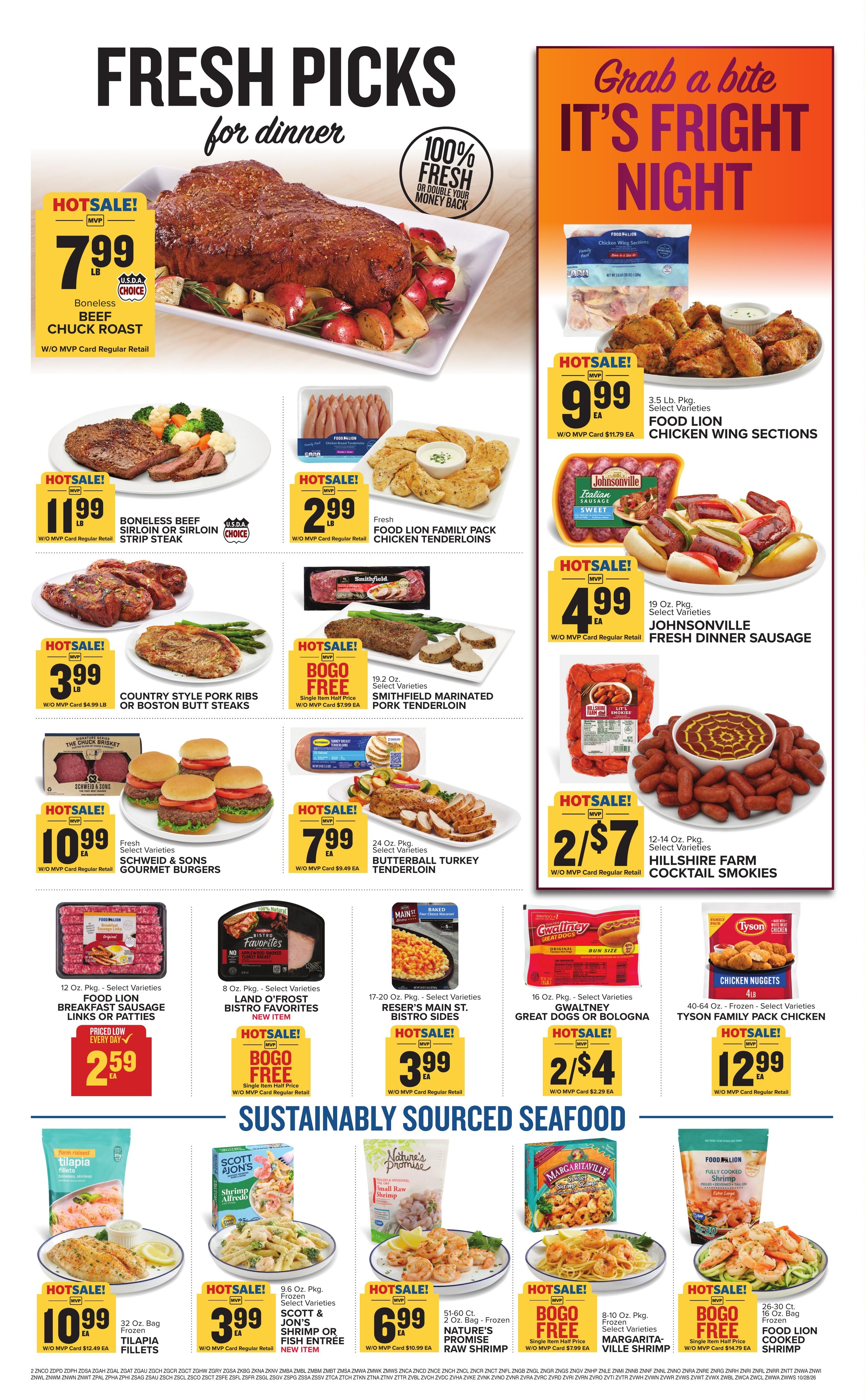Food Lion (Mc Coll Area, SC) Weekly Ad October 28 - November 3, 2026