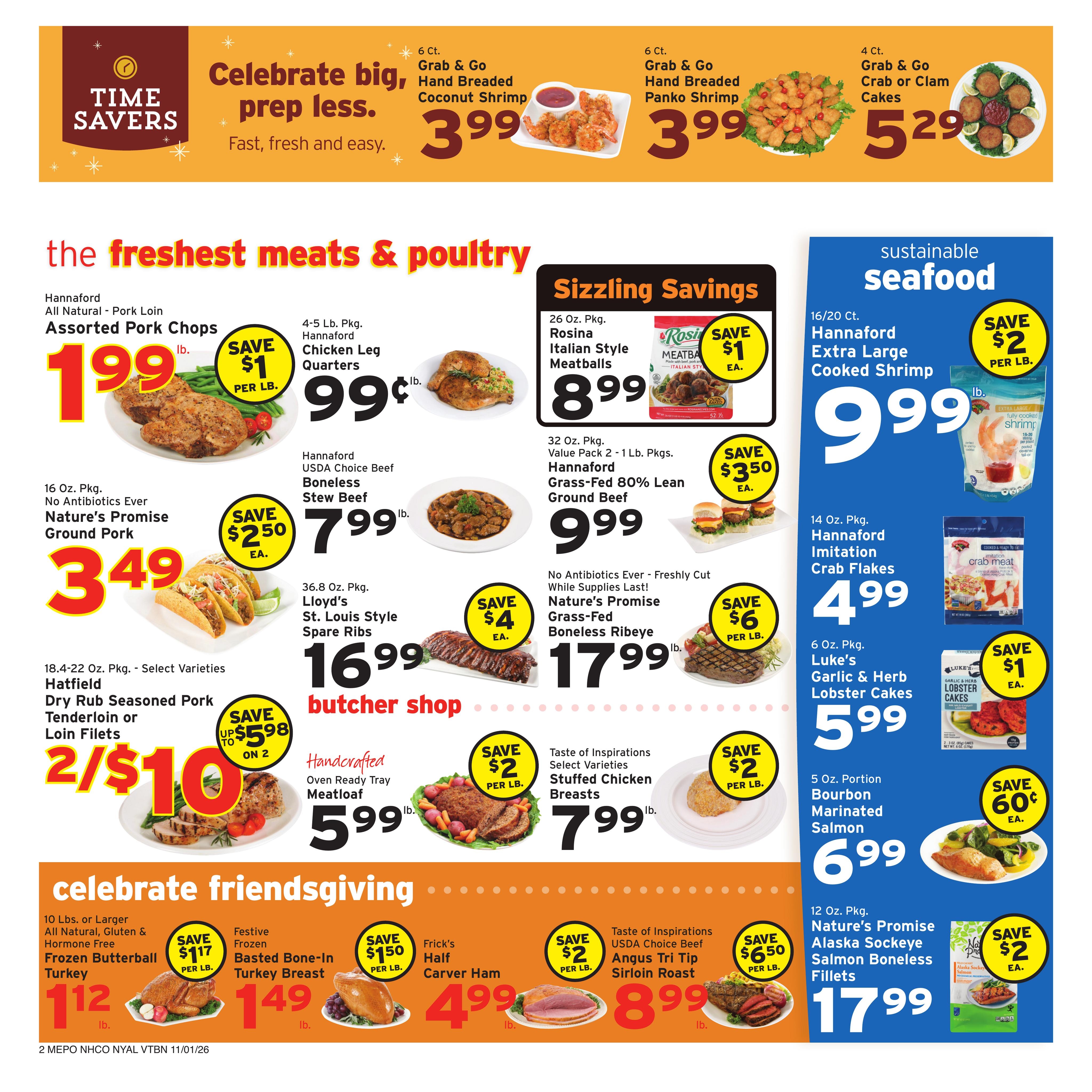 Hannaford (Portland Area, ME) Week 45 Flyer for Flipp App Weekly Ad November 1 - 7, 2026