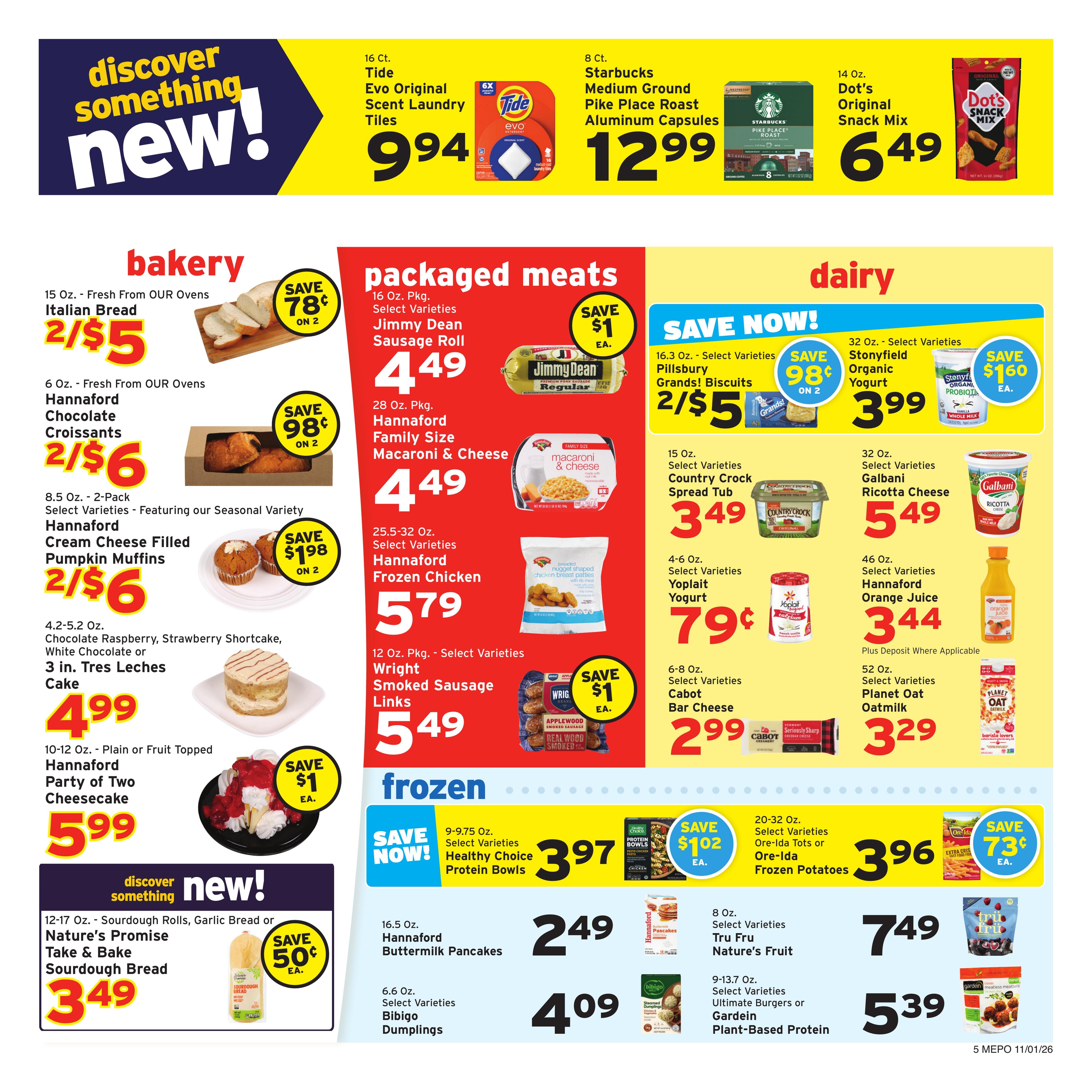 Hannaford (Portland Area, ME) Week 45 Flyer for Flipp App Weekly Ad November 1 - 7, 2026