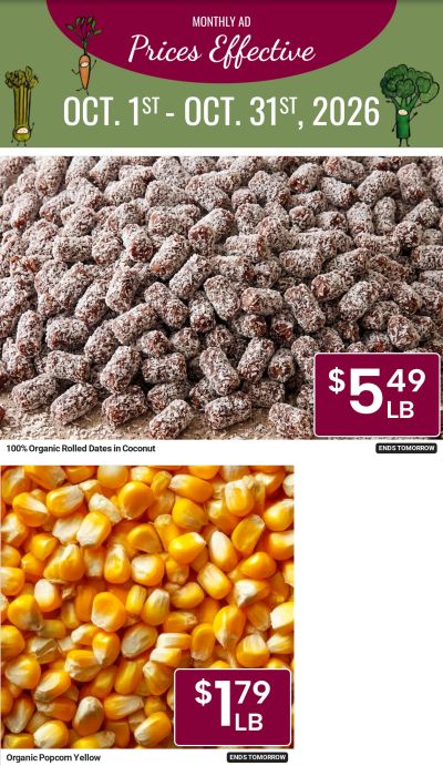 Rutabagas Natural Food Market (Inverness, FL) Weekly Ad October 1 - 31, 2026