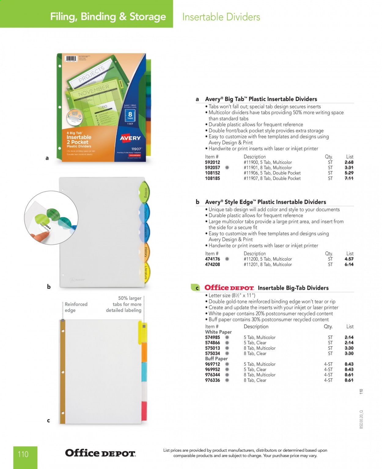 Office DEPOT Catalog 2020-2021