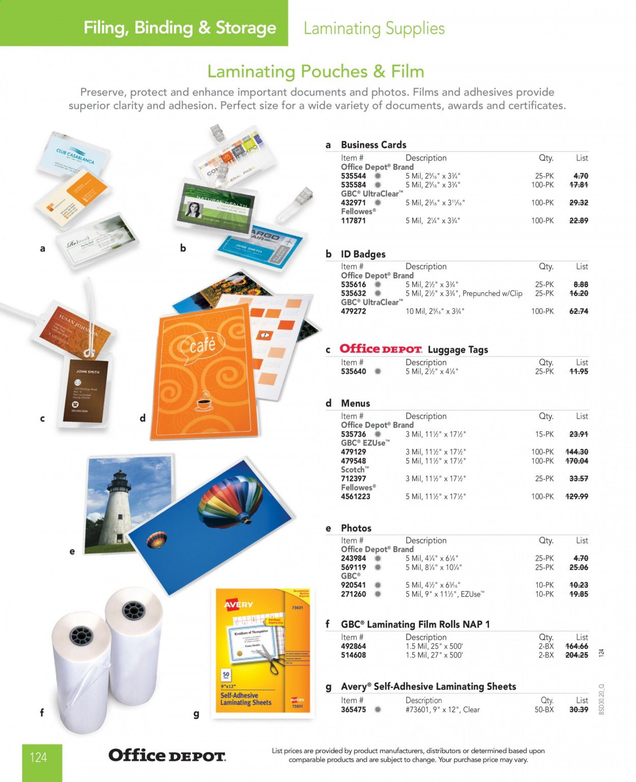 Office DEPOT Catalog 2020-2021