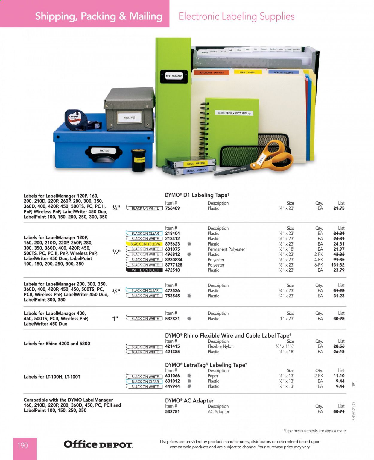 Office DEPOT Catalog 2020-2021