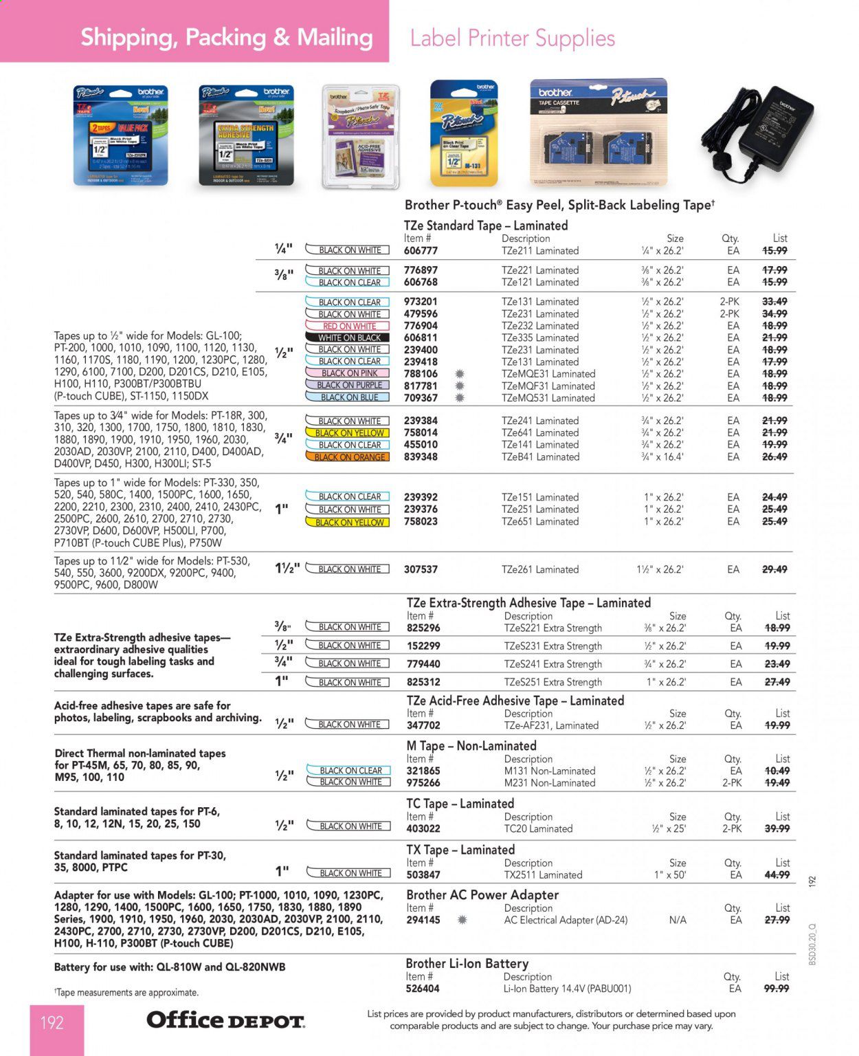 Office DEPOT Catalog 2020-2021